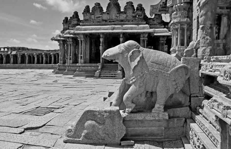 Vittala Temple complex - India-1-9617bw