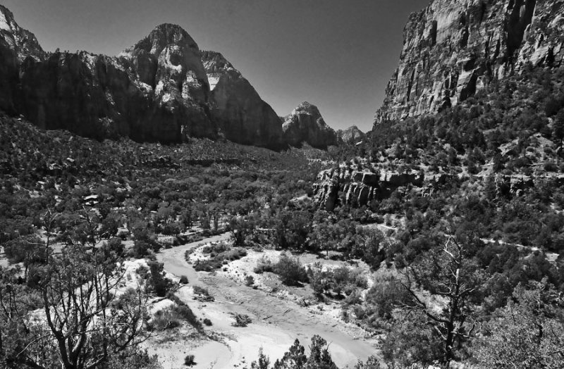 Zion-Utah15 - Virgin River - 8446bw