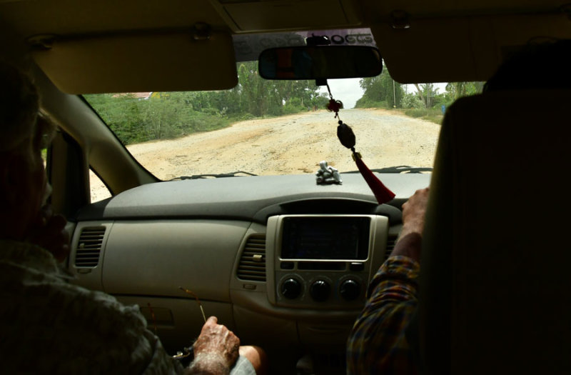 The road surface delcines - India-2-0530