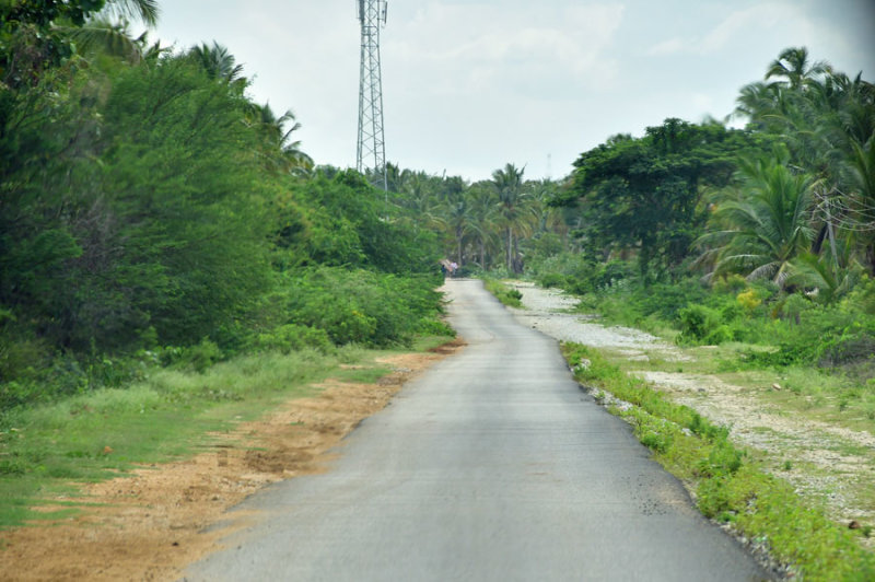 The road curiosly narrows - India-2-0571