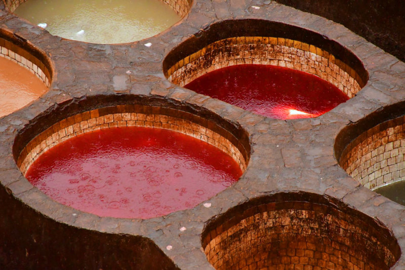The Fez leather tannery - Moroc-3117