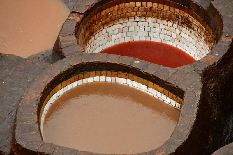 The Fez leather tannery - Moroc-3119
