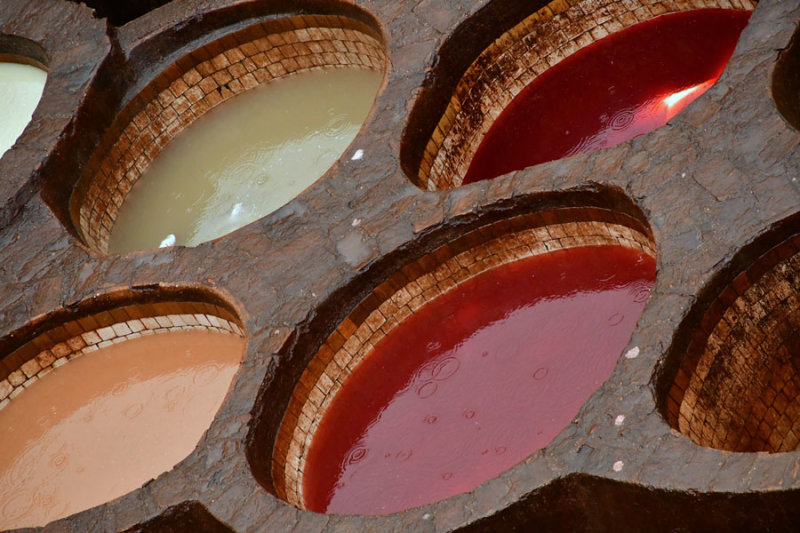 The Fez leather tannery - Moroc-3132