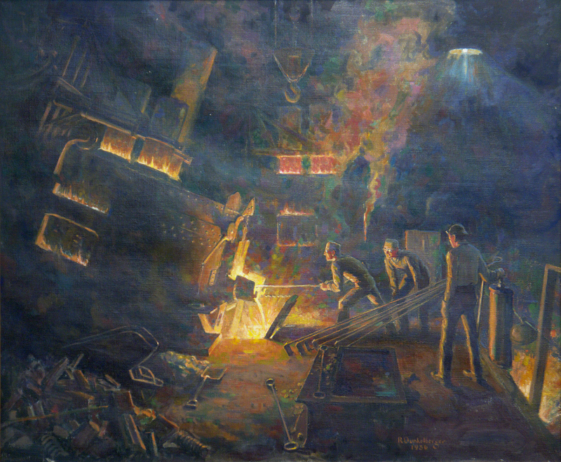 Tapping Arc Furnace