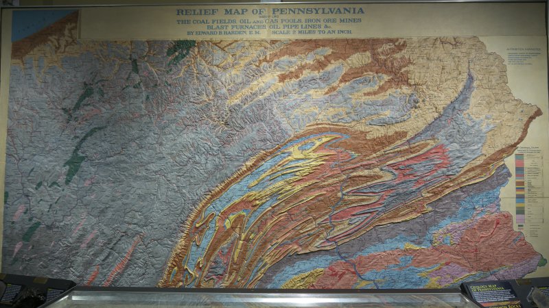 PA relief map