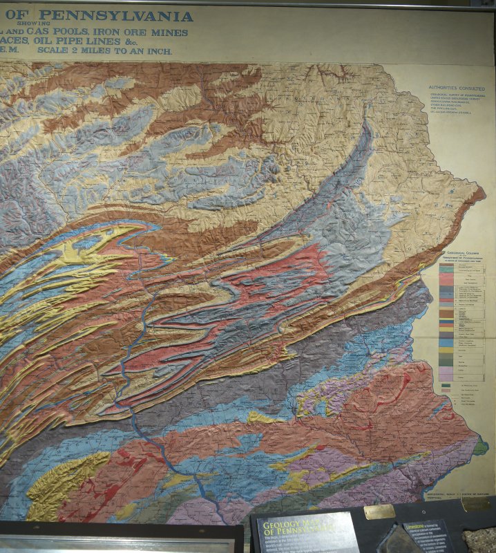 PA relief map, East