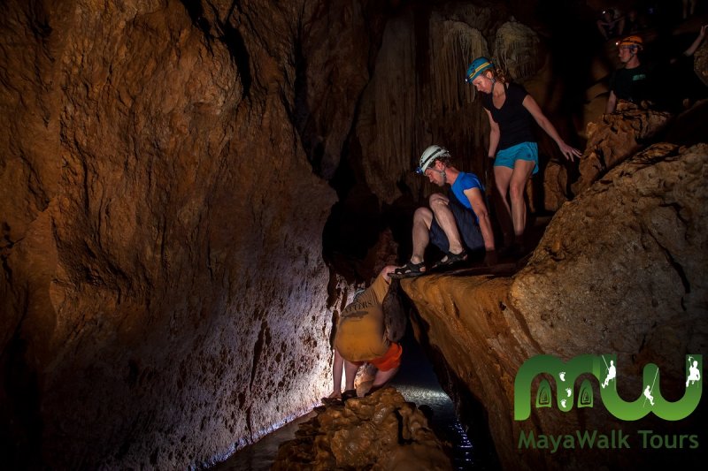 Climb up to the dry area - although these guys are coming down