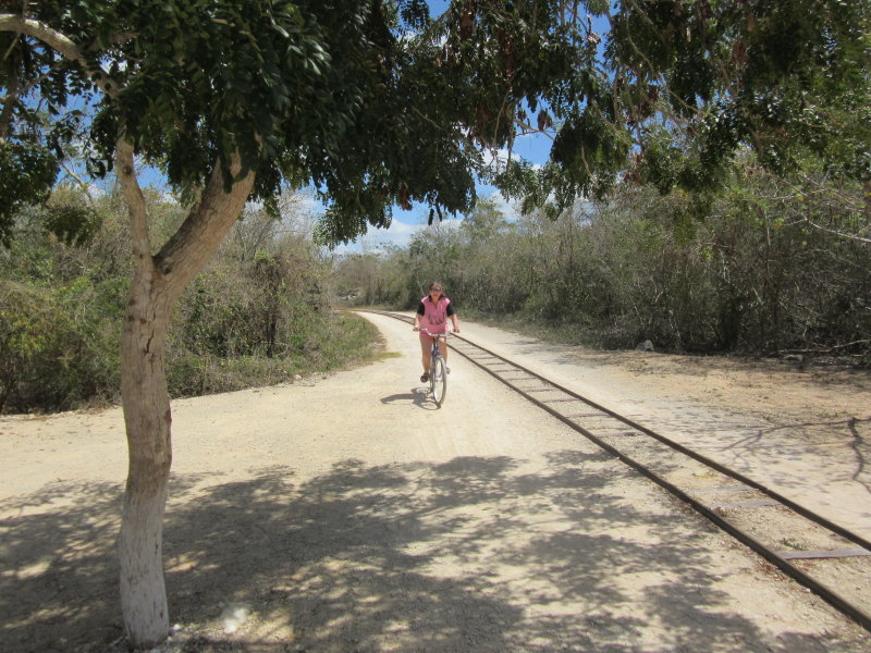 Cycling to the second cenote