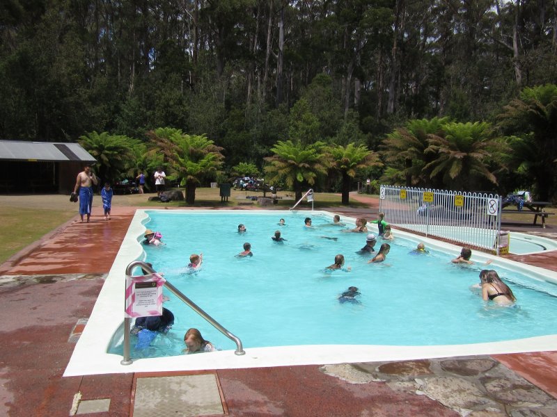 Thermal springs near the cave...