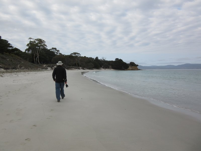 Pete on trail...no one else around
