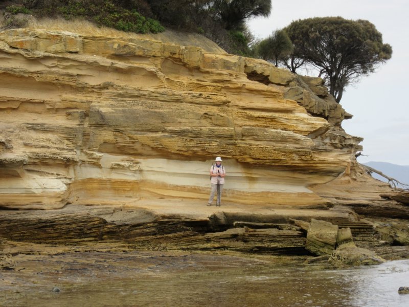 Jackie at the Painted Cliffs