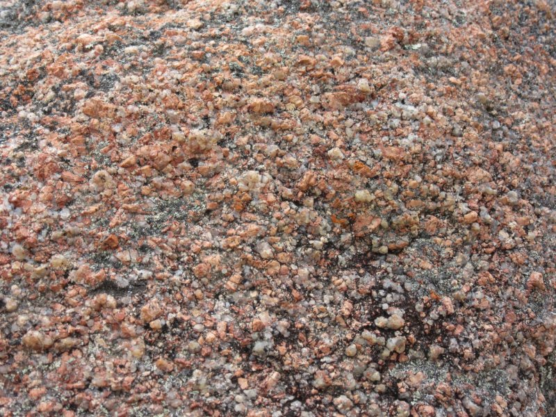 Pink granite stone everywhere