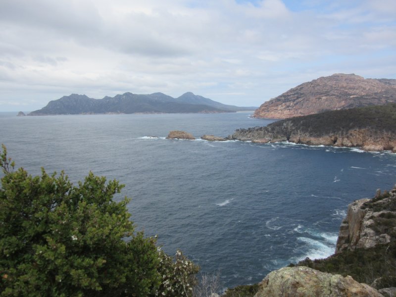 Lookout from Cape Tourville - towards Lemon Rock, Cape Forestier & Wineglass Bay