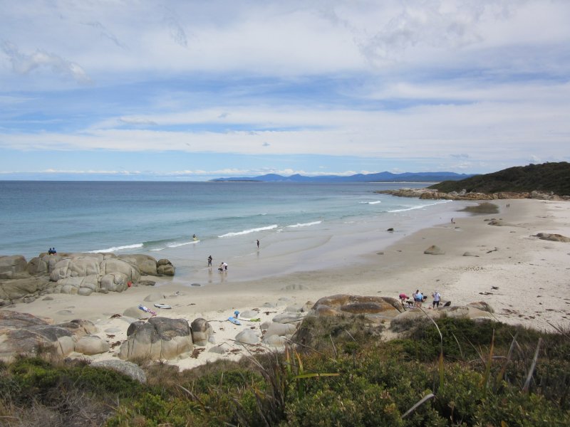 Beerbarrel Beach - we had a paddle, brrrr