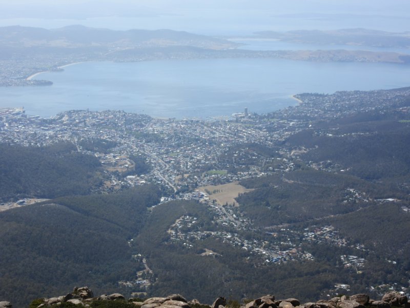 View from kunanyi/Mt Wellington...