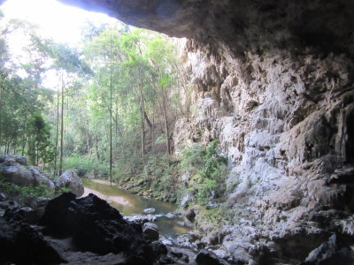 The cave entrance