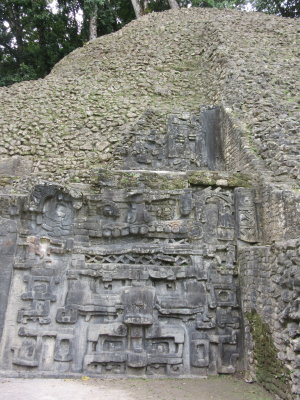 Mask on either side of the structure