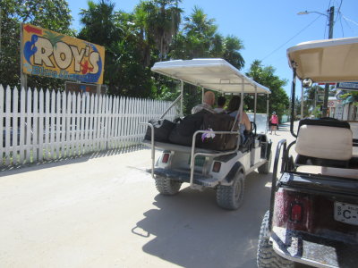 No traffic except golf carts and bicycles