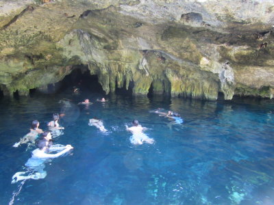We went for a snorkel in the cenote