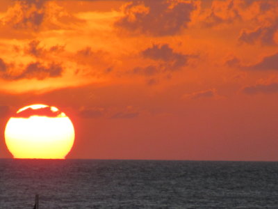 Sunset from our balcony