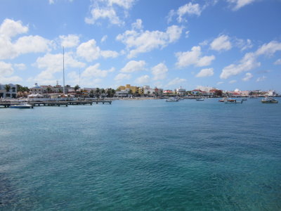 View coming into San Miguel de Cozumel