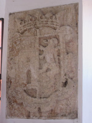 Carving from the time of the Spanish conquest