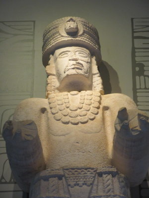 From Kabah - depicting a ruler with a Chac mask on his head