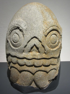 Aztec - from Templo Mayor, Mexico City (love this little alien)