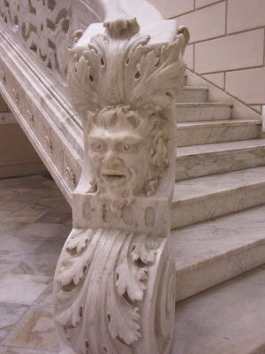 Marble staircase in Palacio Canton