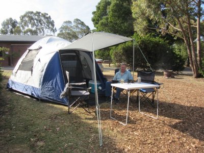 Our campsite at Port Arthur