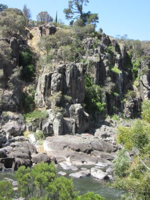 Rock climbing is popular at the gorge