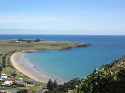 View down to Godfreys Beach