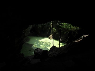 A collapsed cave and sinkhole