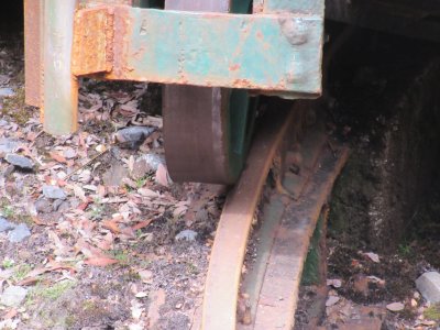 The turntable roller has gone off its track