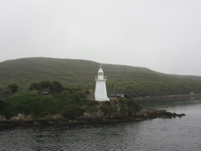 A lighthouse in Macquarie Harbour