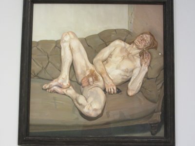 Lucian Freud - Naked man with rat