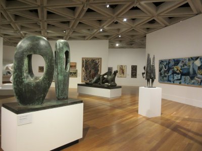 Barbara Hepworth and Henry Moore sculptures