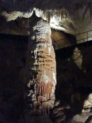 Huge stalagmite