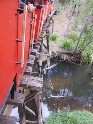 Over some very old bridges