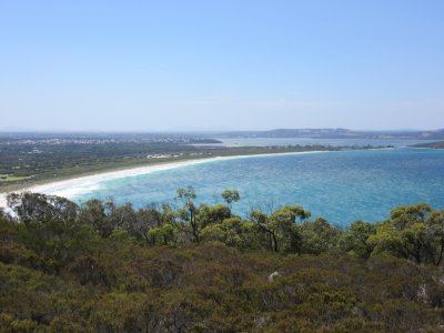 Middleton Beach - Emu Point in the distance - where we camped