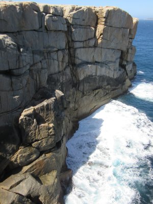 ...a natural cleft in the rock, channelling surf through walls of granite