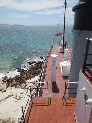 View from the whale chaser looking out to King George Sound