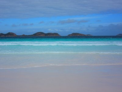 Lucky Bay beach - the whitest sand is Australia...