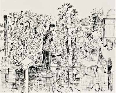 Picking Runners, Bosavern Cornwall