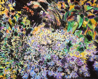 Michaelmas Daisies in October 