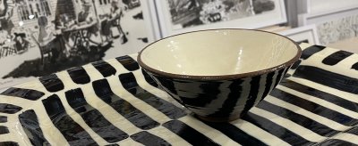 Black and white pottery (close up)
