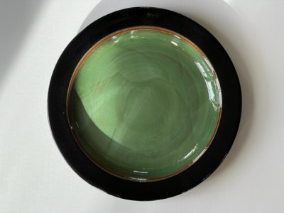 Large Green and Black Plate