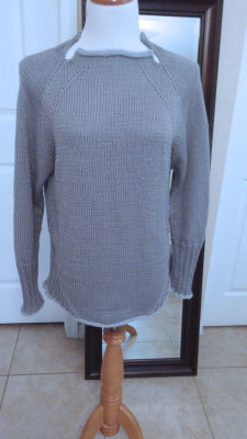 #329 Grey wool blend sweater