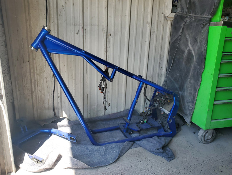 Here's The Stripped Frame Waiting For Paint At Kuzin's Kustom Auto In Polonia, WI