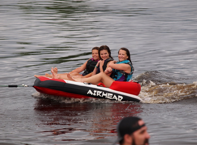 A Boat Was Towing These Girls Around...